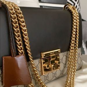 Gucci Medium Padlock Leather Shoulder Bag